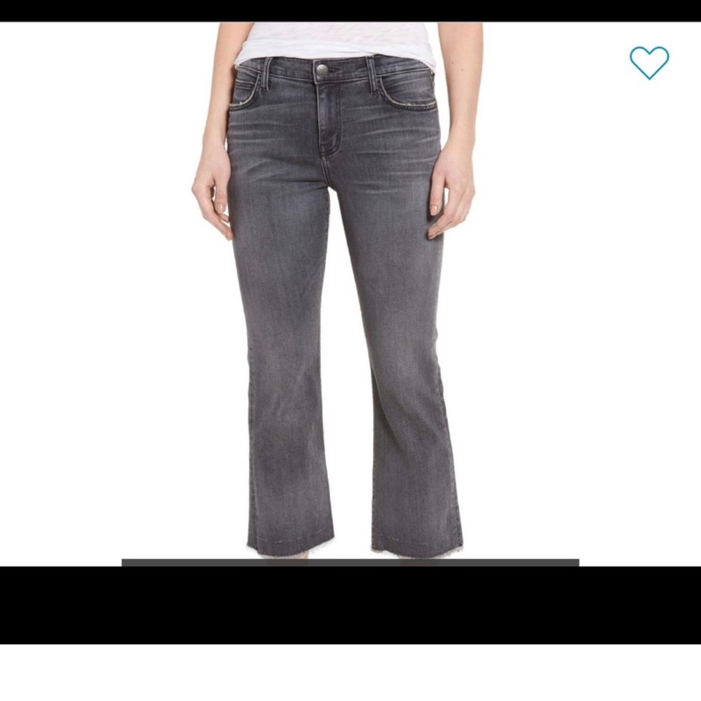 Current Elliot The Kick Raw Hem Everett Crop Jeans